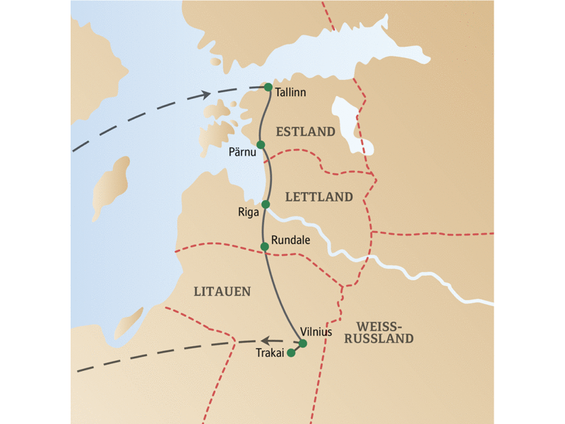 Baltikum Tallinn Riga Vilnius ff Studiosus Reisen