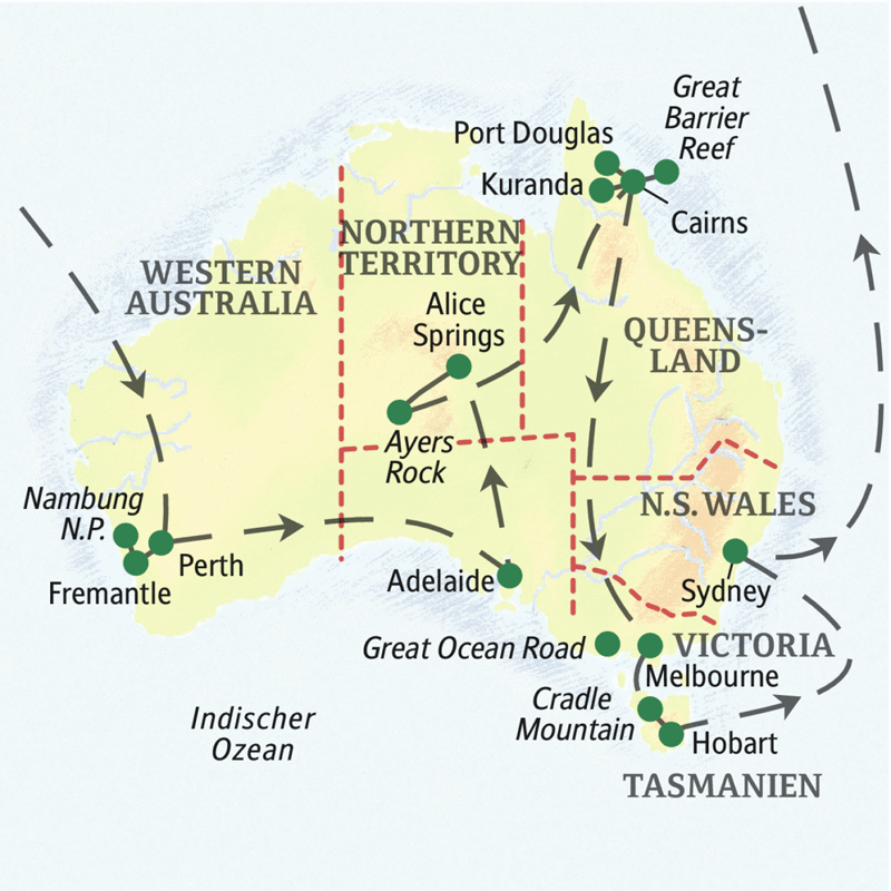 Australien Die Grosse Australienreise Mit Qantas Airways 7875k Studiosus Reisen