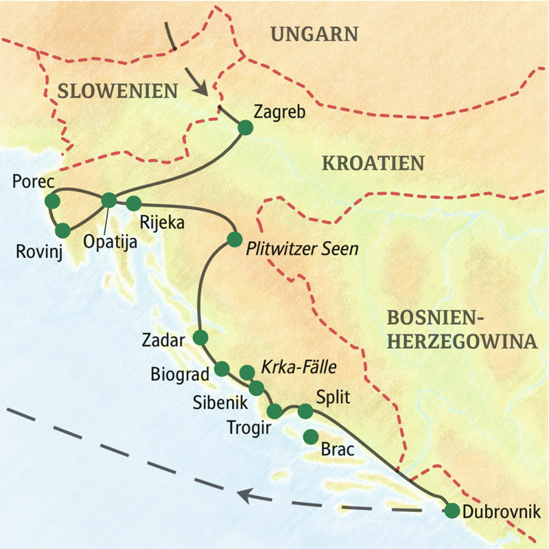 Kroatien die umfassende Reise (2401) Studiosus Reisen