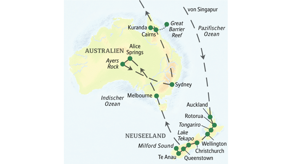 Australien Neuseeland Zum Kennenlernen Mit Singapur 7810l Studiosus Reisen